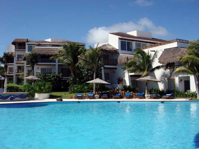 Overlooking the pool at Desire Pearl