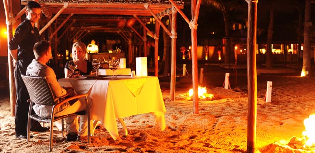 Romantic Beach Dining at Desire Resort and Spa Los Cabos