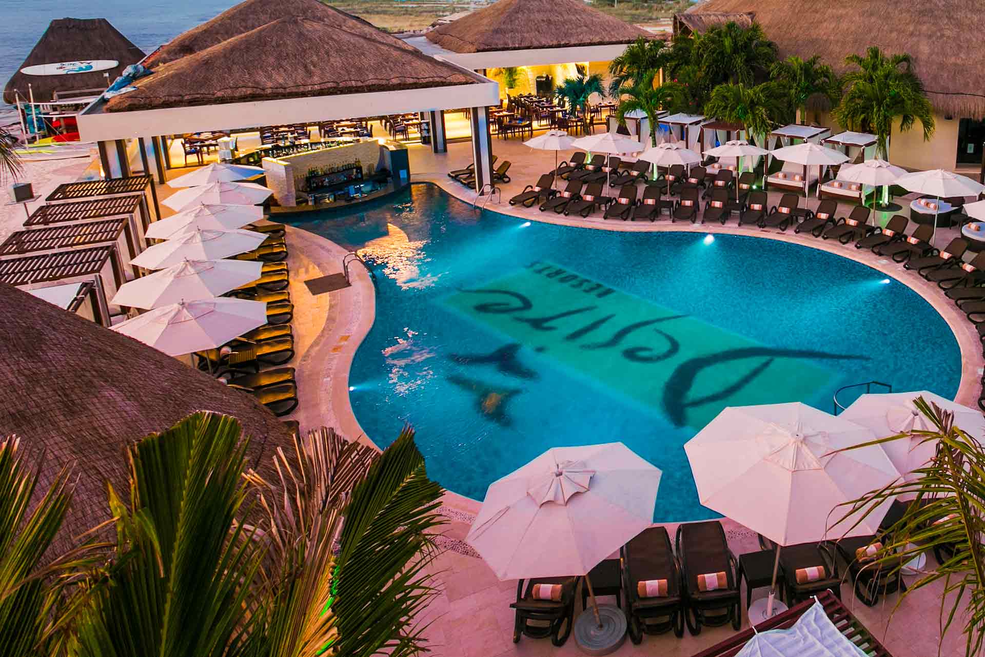 The pool at Desire Resort Riviera Maya