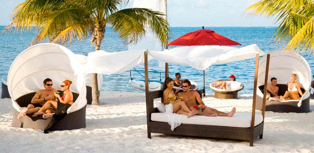 Beach Lounge beds found at Temptation Resort Cancun